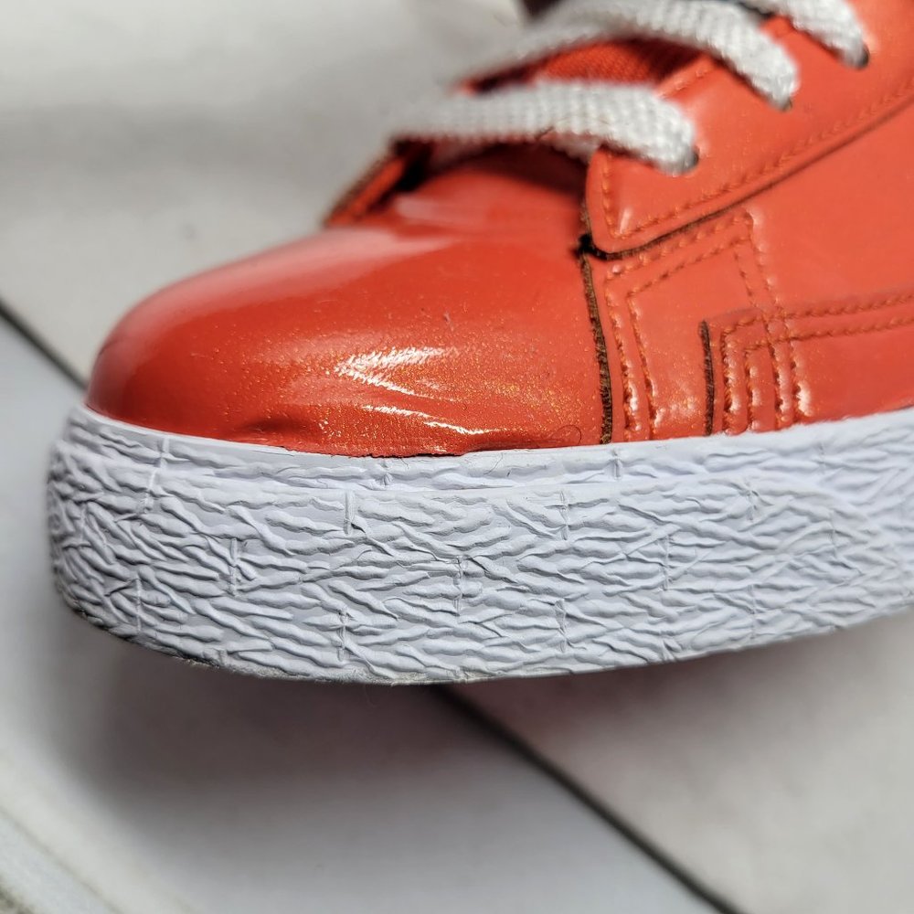 Nike Blazer SP LE Mid High Team Orange Obsidian Navy BLue 379416-811 Aub… - Picture 9 of 16